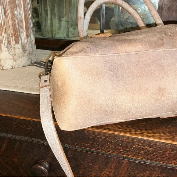 Bed Stu Rockababy Satchel Crossbody Shoulder Bag Icicle Rustic Nectar Lux $295 - Picture 8 of 14
